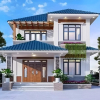 Xây nhà 2 tầng 80m2 hết bao nhiêu tiền? Bảng giá chi tiết 2025